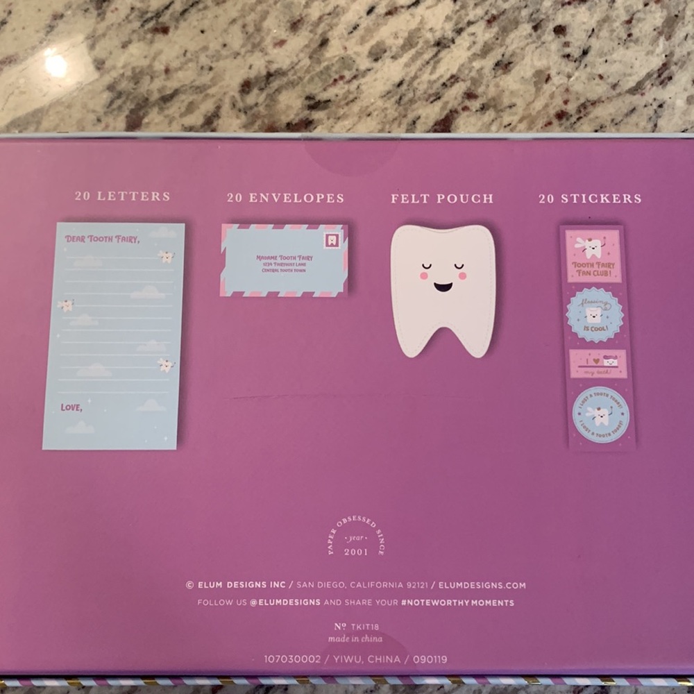Tooth Fairy Letter Kit NWOT - Picture 3 of 5